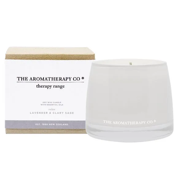 The Aromatherapy Co Therapy Relax Lavender & Clary Sage Candle 3