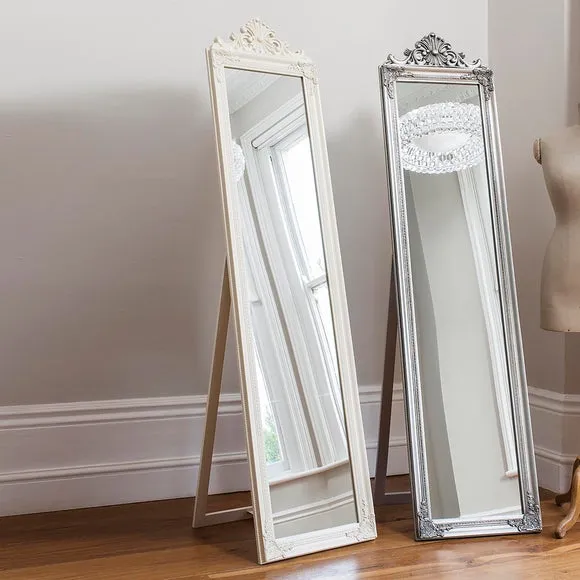 Lalor Wood Cheval Mirror 46 x 179cm White 2