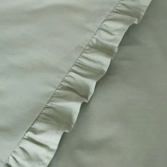 Pure Cotton Frilled 100% Cotton Duvet Cover & Pillowcase Set 3