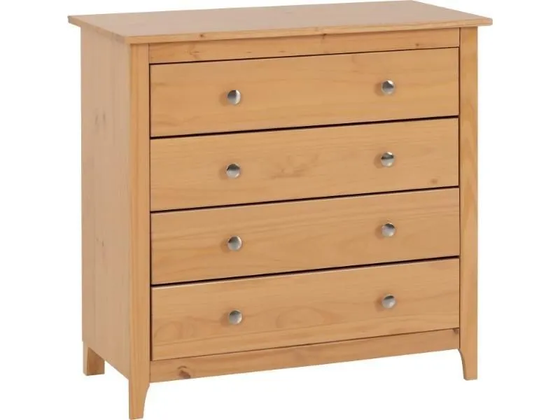 Seconique Oslo 4 Drawer Chest in Natural 2