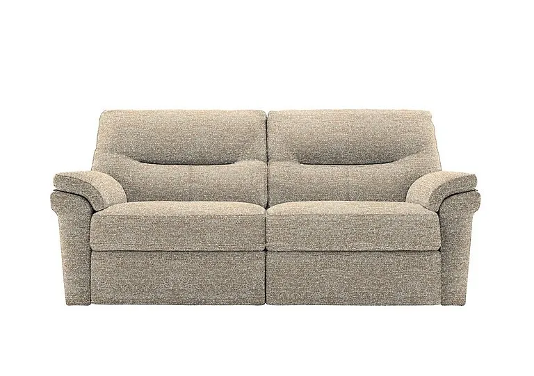 Seattle 3 Seater Fabric Sofa - No Recliner - Kampala Beige