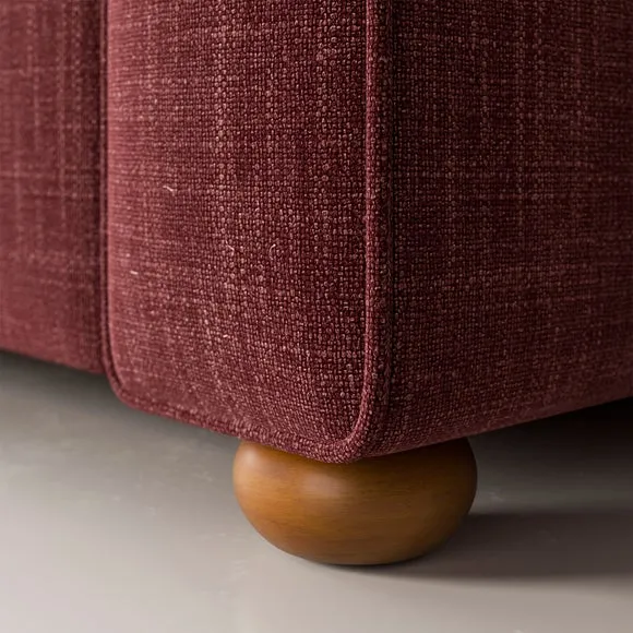 Zoe II Faux Linen Snuggle Chair 5