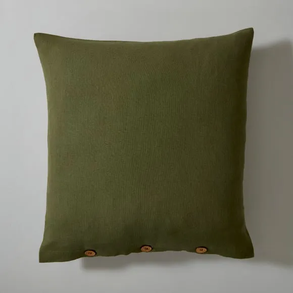 Cotton Linen Square Cushion Cover 3