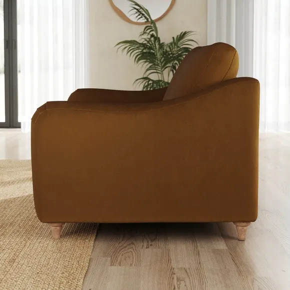 Hattie Matte Plush Velvet Snuggle Sofa 2