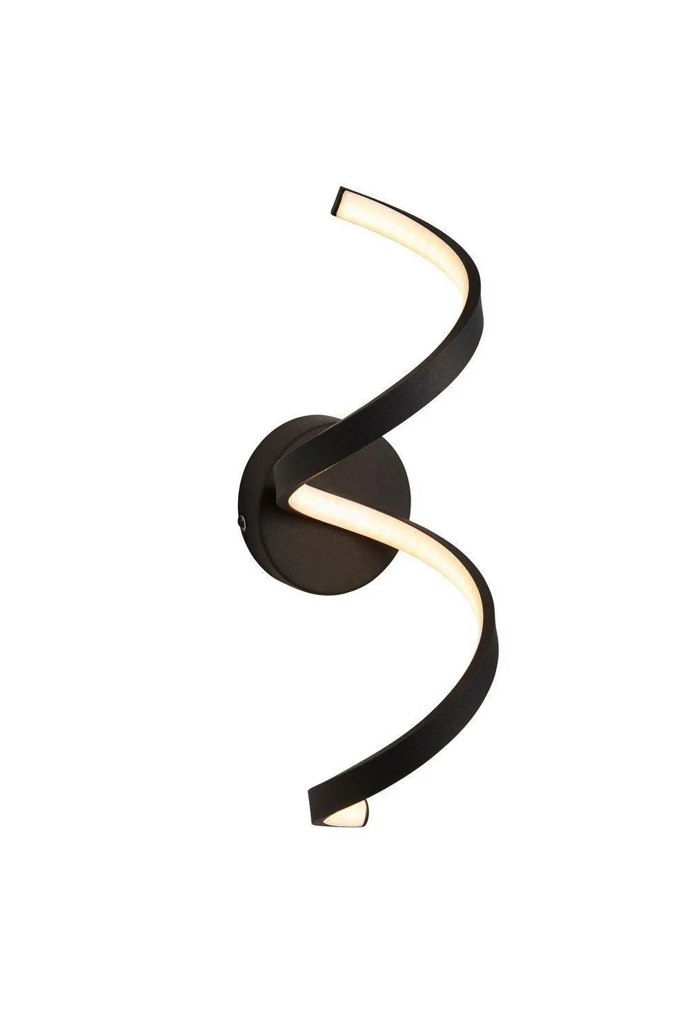 Netlighting Astral Modern Integrated LED Bathroom Wall Light Textured Black Warm White IP44