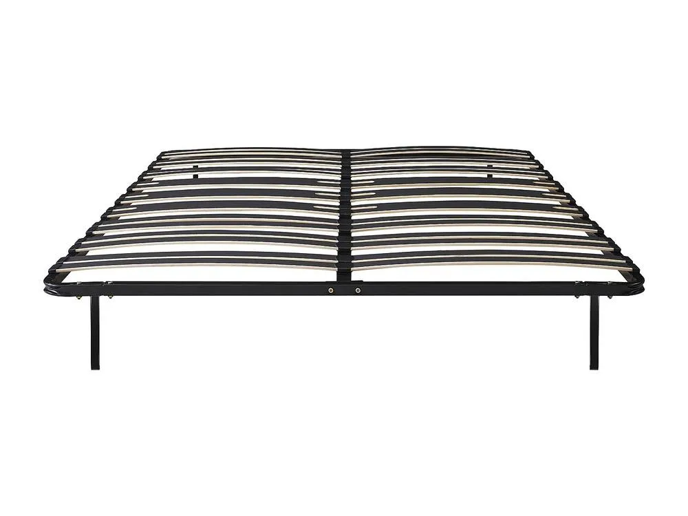 Vente-unique Slatted Frame Bed Base To Assemble 160 X 200 Cm - 2 X 15 Slats - 3 in Black