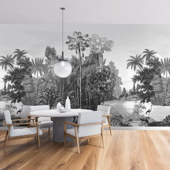 Vintage Tropical Wall Mural 2