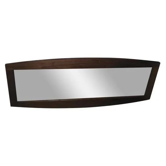 Anneli Contemporary Wall Mirror Rectangular In Walnut