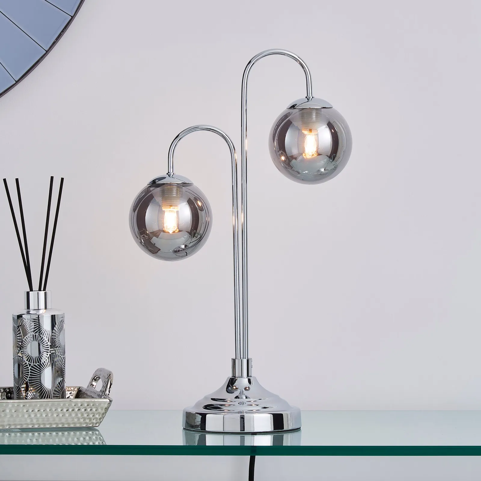 Gigi Chrome Table Lamp Chrome