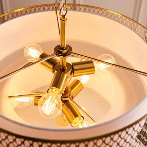 Vogue Tolna 6 Light Adjustable Tiered Pendant Light 3