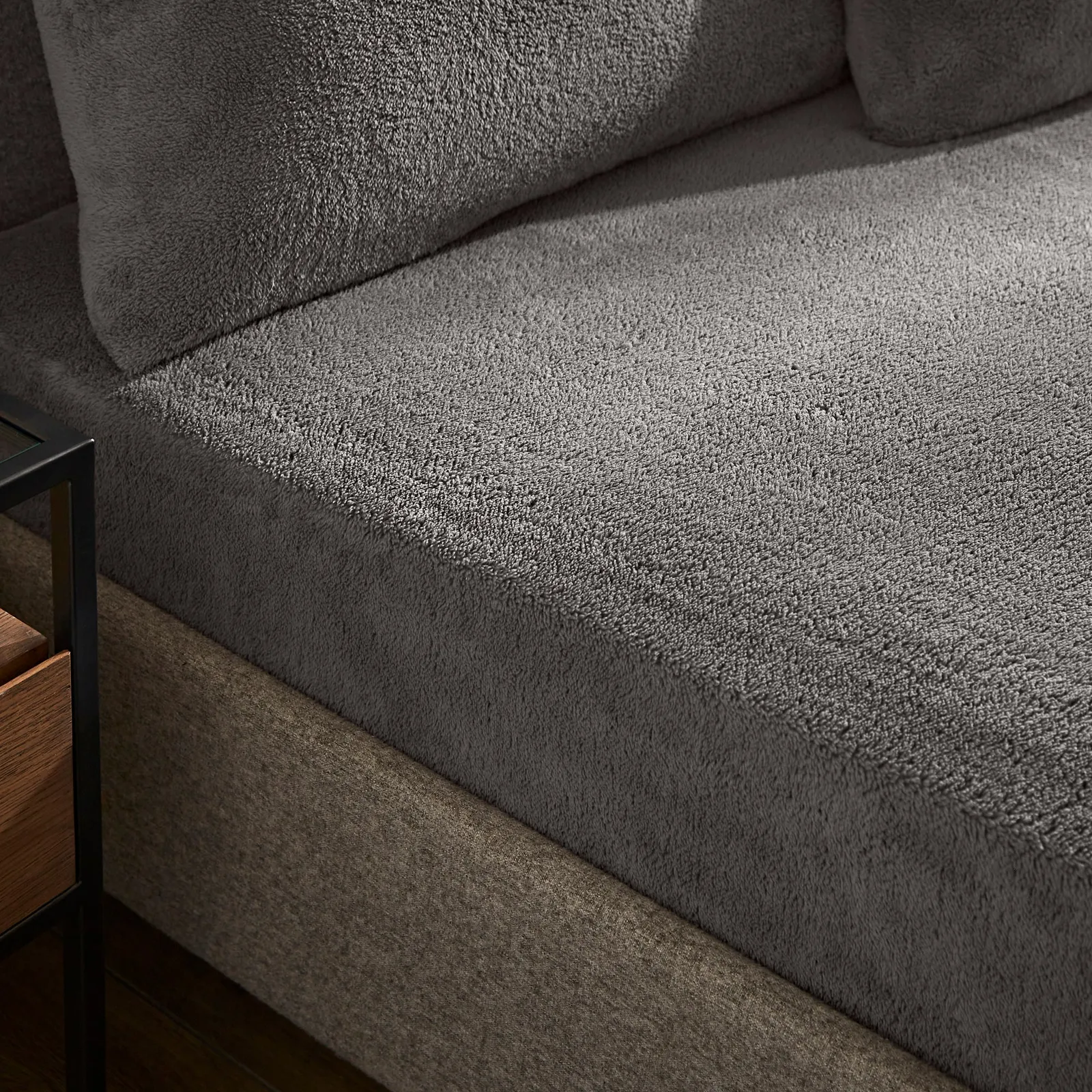 Teddy Bear Fitted Sheet Grey