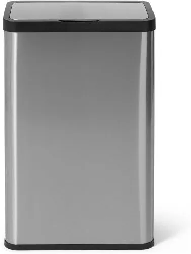 Fikran 60L Touch-Free Stainless Steel Sensor Bin, Silver