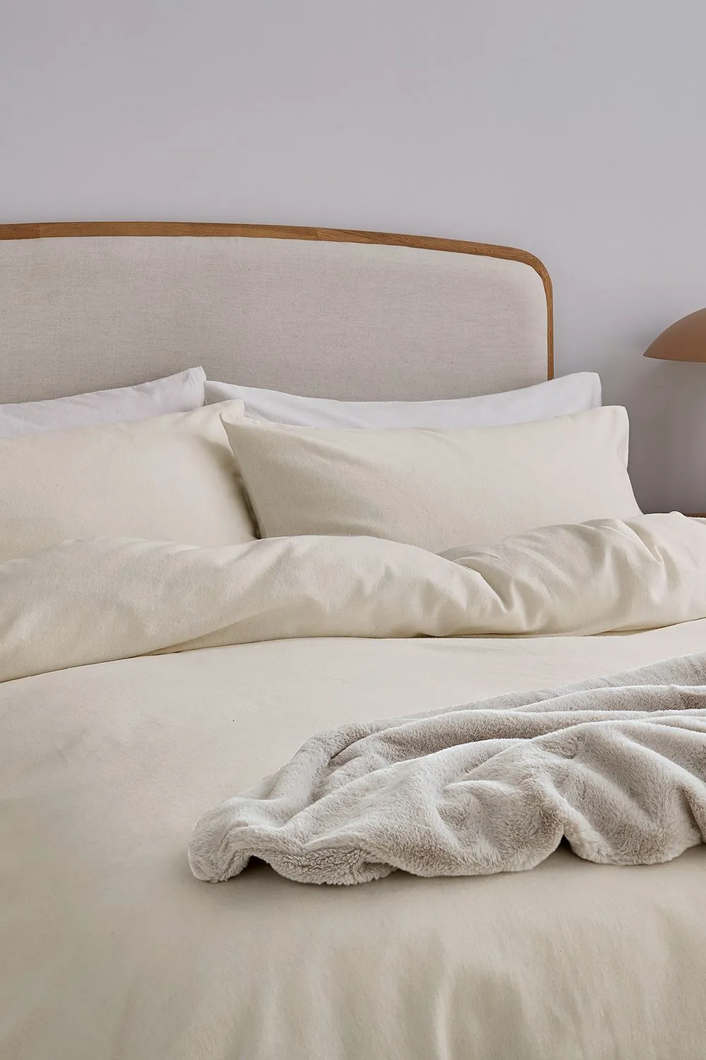 Helena Springfield 'HS Brushed Cotton' Duvet Cover Set in Ivory 2