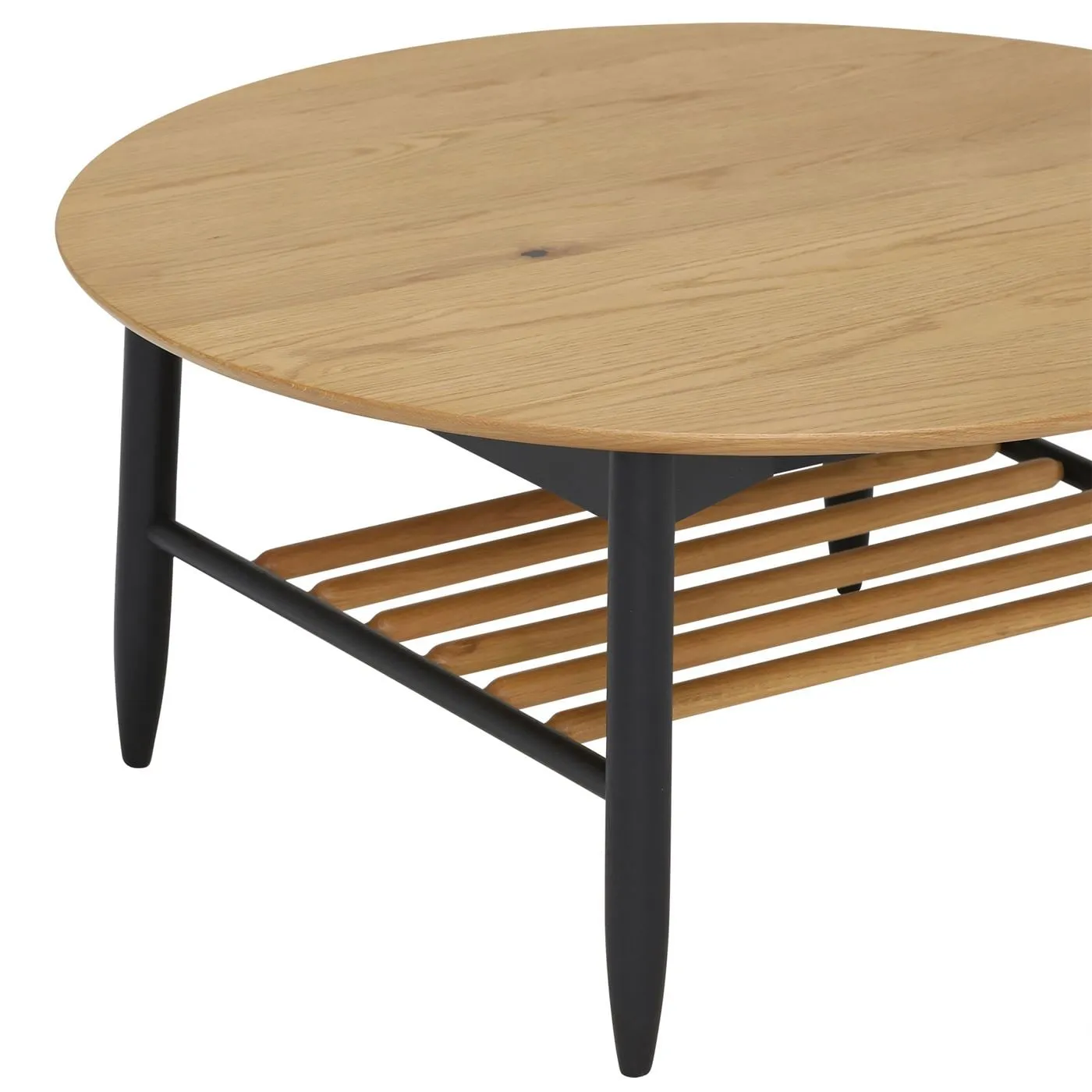 Ercol Monza Round Coffee Table, Round, Brown Oak | Barker & Stonehouse 3