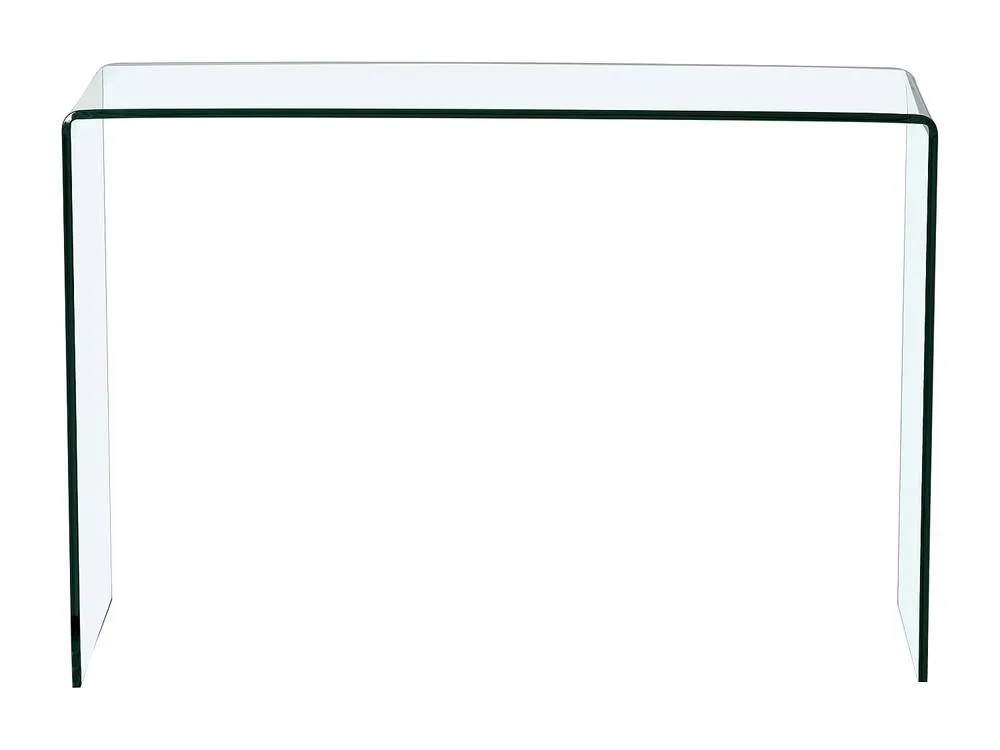 Vente-unique Curved Tempered Glass Console - Clear - ALONZO 2