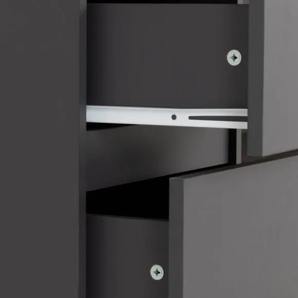 Return - Walker 5 Drawer Narrow Chest, Grey 2