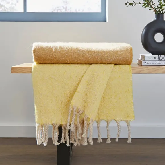 Ombre Mohair Throw Blanket 130x180cm 3