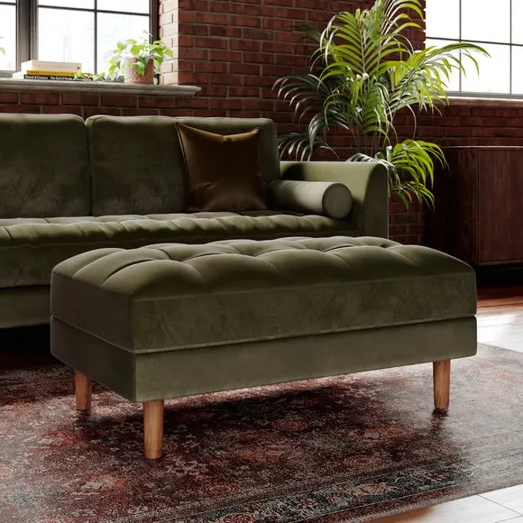 Max Velvet Storage Footstool