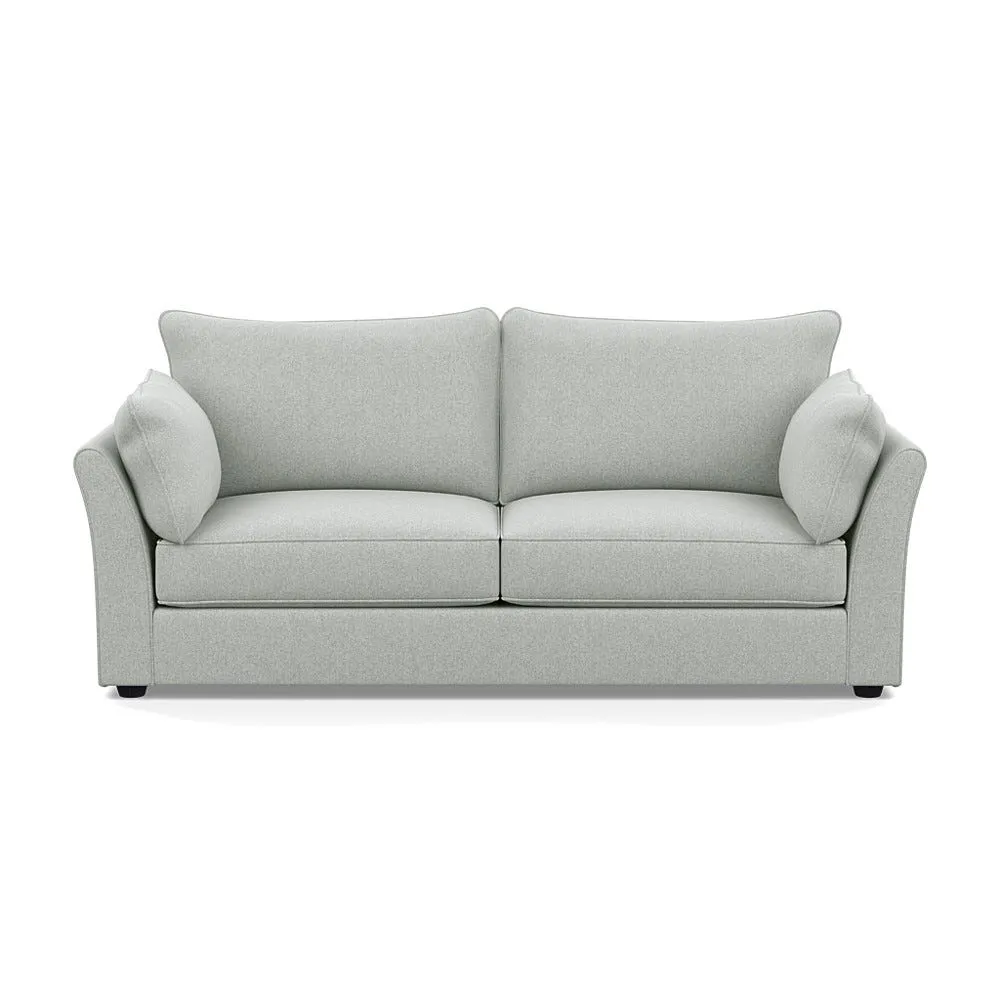 Heal's Tailor 4 Seater Sofa Melton Wool Limestone Black Feet 1