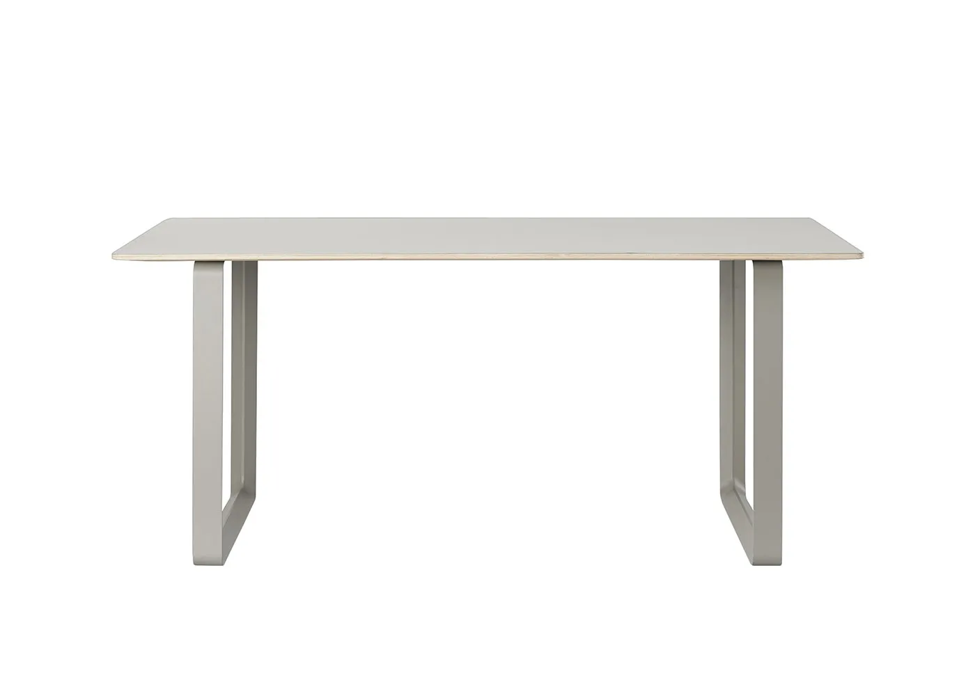 Muuto 70/70 Table 170 x 85cm in Grey with Grey Legs 1