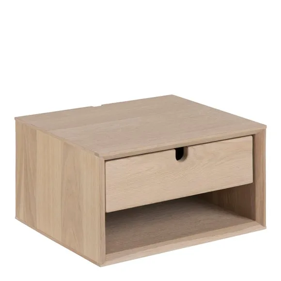Furniture To Go Century 1 Drawer Wall Mounted Bedside Table 2