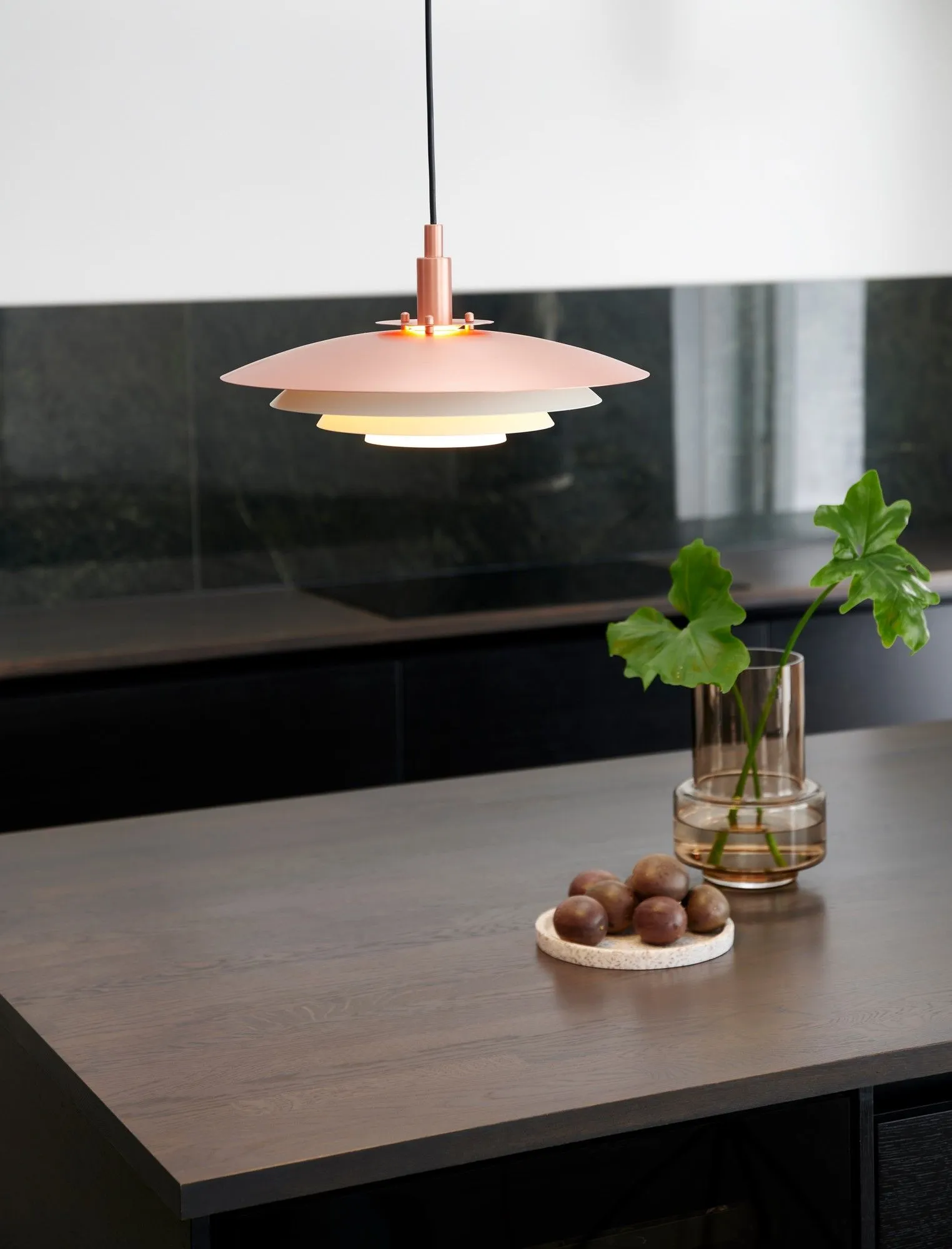 Nordlux Bretagne Pendant Light Copper Metal Dining Room G9 Mains 38cm 4