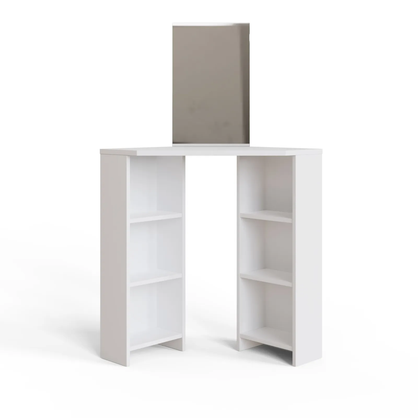 GFW Frances Corner Dressing Table White 3