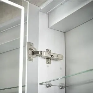 Sensio Adelaide Diffused LED Single Door Bathroom Mirror Cabinet - 700 x 500mm 2