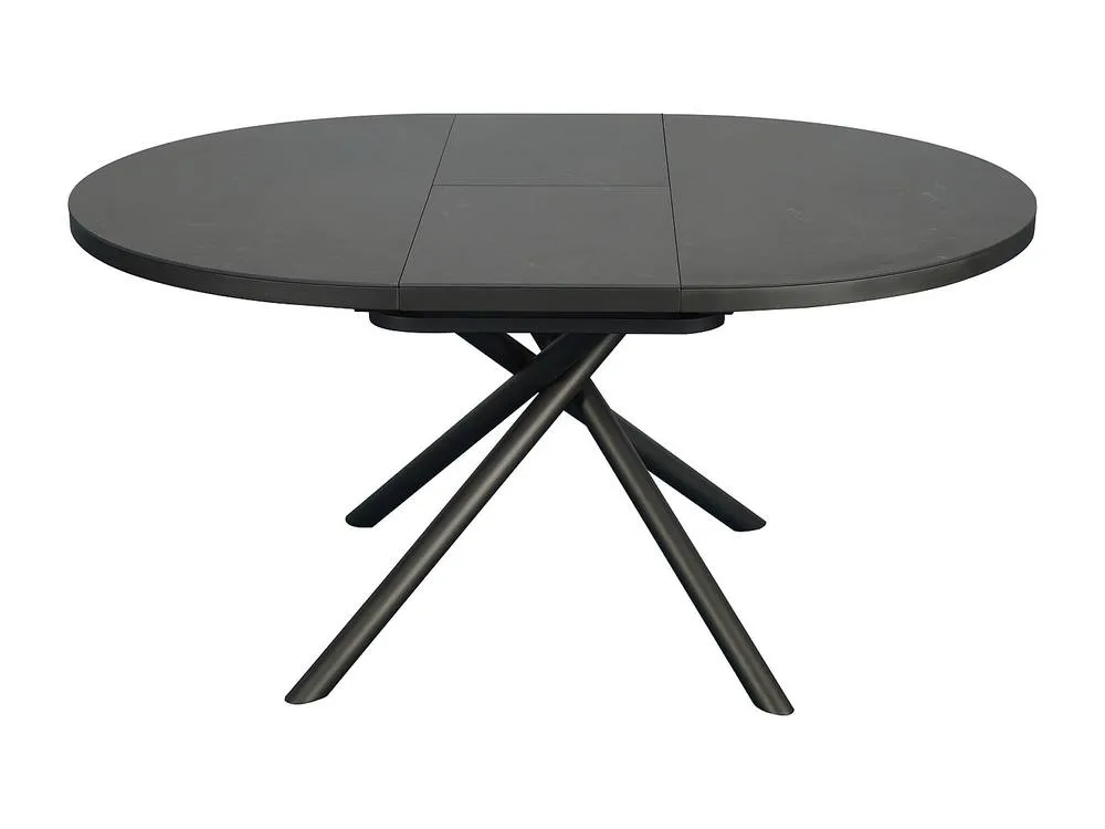 Vente-unique Extendable Dining Table for 4 To 6 People In Ceramic, MDF & Metal in Grey 6
