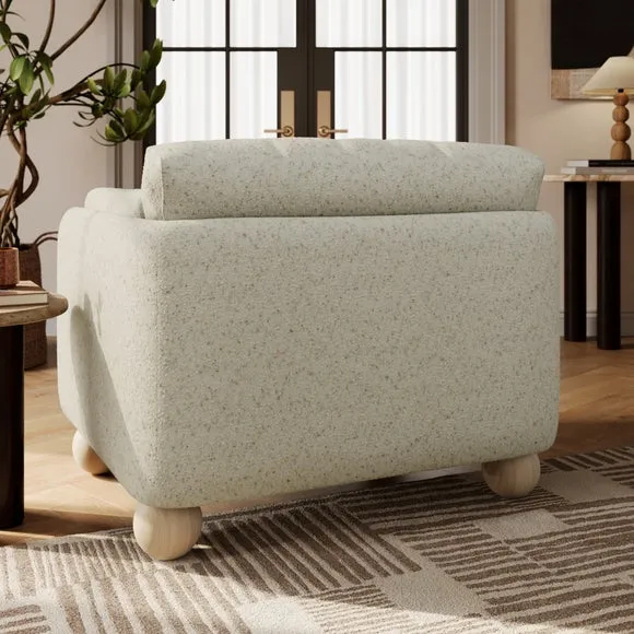 Armitage Chunky Boucle Fleck Snuggle Chair 2