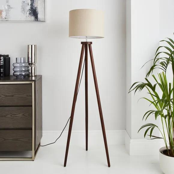 Jandia Wooden Tripod Floor Lamp 2