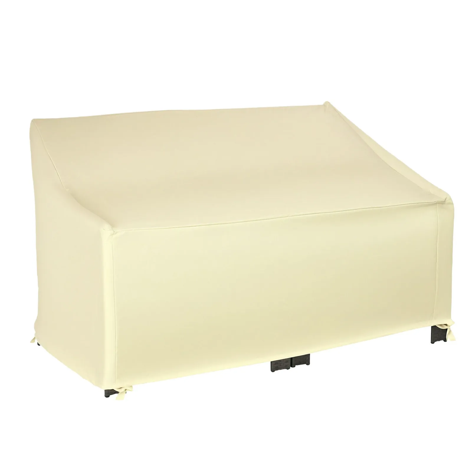 OUTSUNNY Outdoor Furniture Cover 2 Seater Loveseat Protection 140x84x94cm in Beige 2