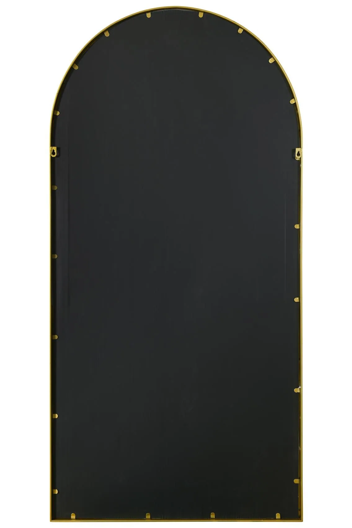 MirrorOutlet The Arcus Gold Framed Arched Leaner/Wall Mirror 63" X 31" (160CM X 80CM) 6