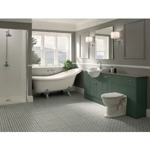 Duarti By Calypso Highwood 700mm Floor Reaching Full Depth Toilet Unit - Woodland Green 2