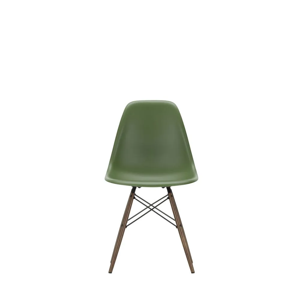 Vitra Eames DSW Side Chair New Height Forest Dark Maple Base 3
