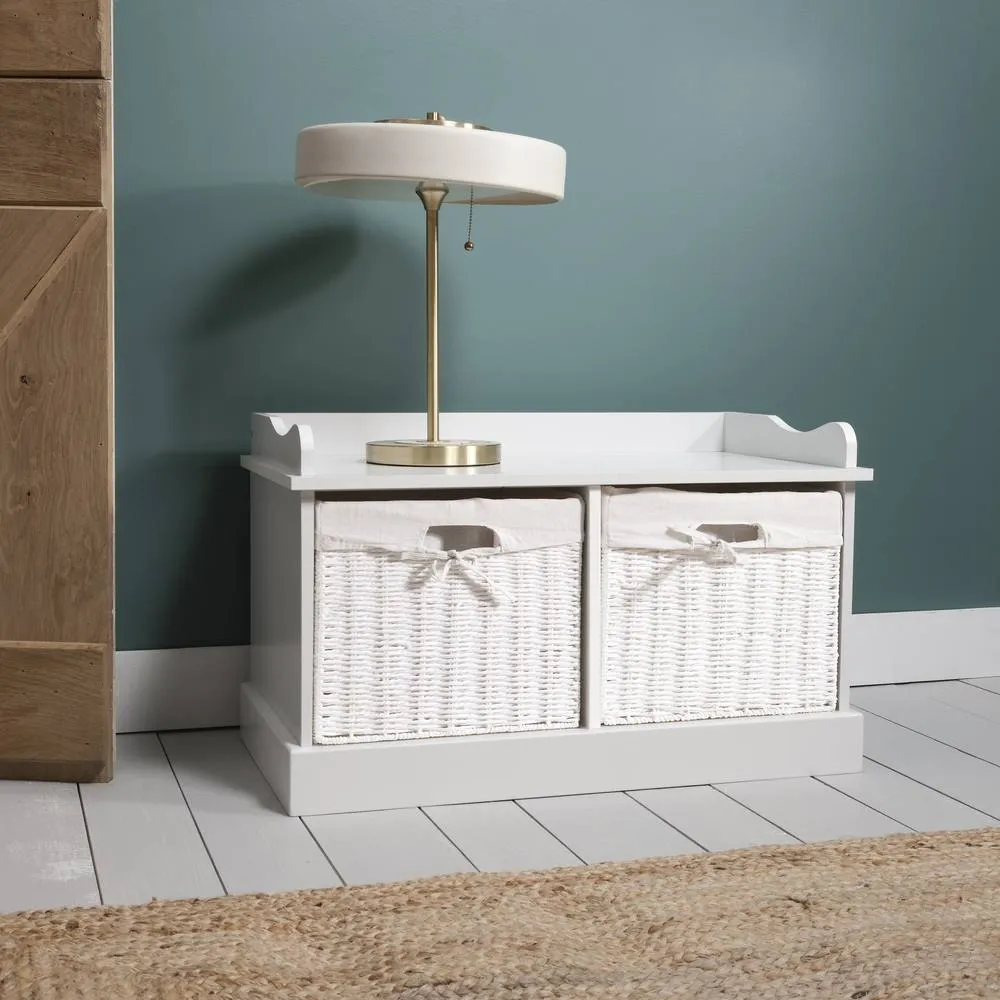 Nöa and Nani Stockholm Storage Bench in White 5