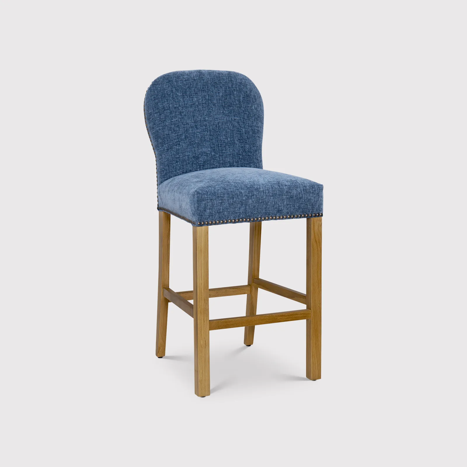 Gable Counter Stool, Blue Fabric | Barker & Stonehouse 1