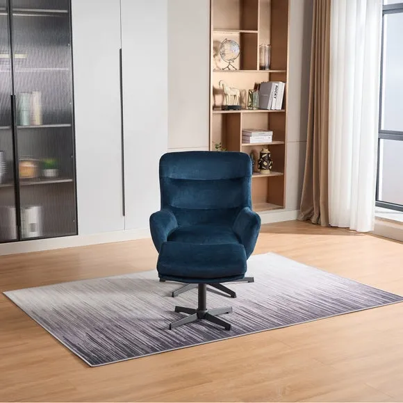 Image Furnishings Isla Swivel Recliner Chair with Footstool 2