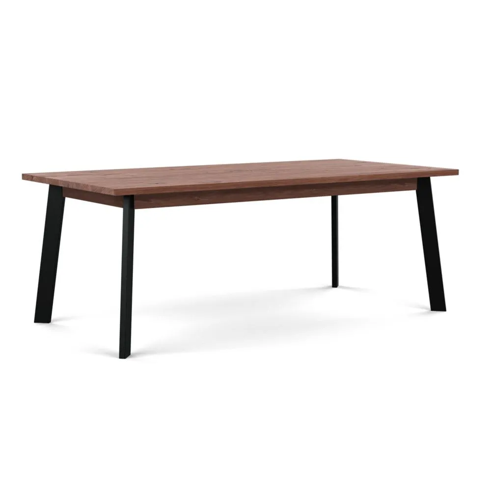 Heal's Nova Extending Dining Table Walnut L200 + 50cm x2 3