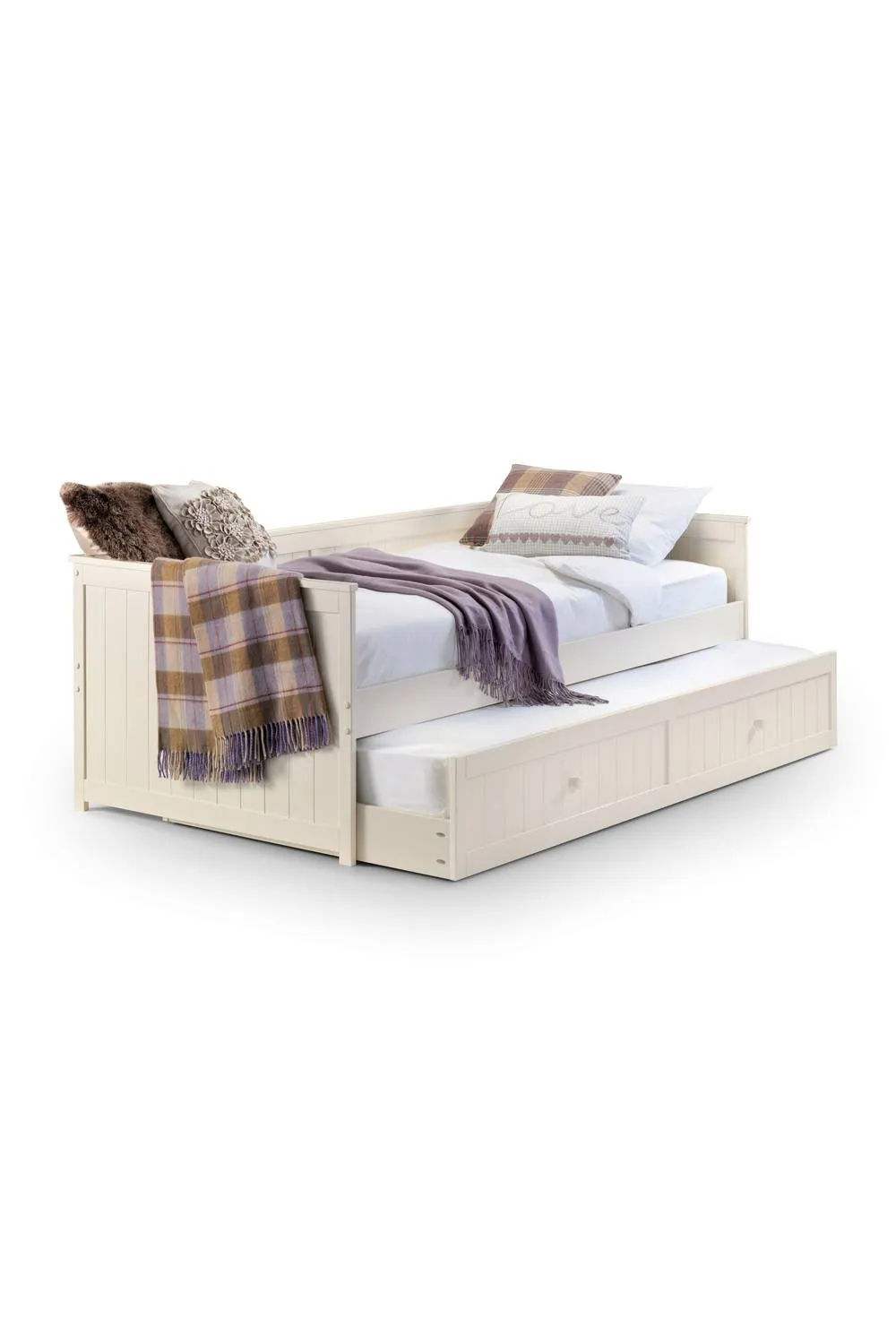 Julian Bowen Jessica Single Ivory Daybed with pull-out Trundle 2