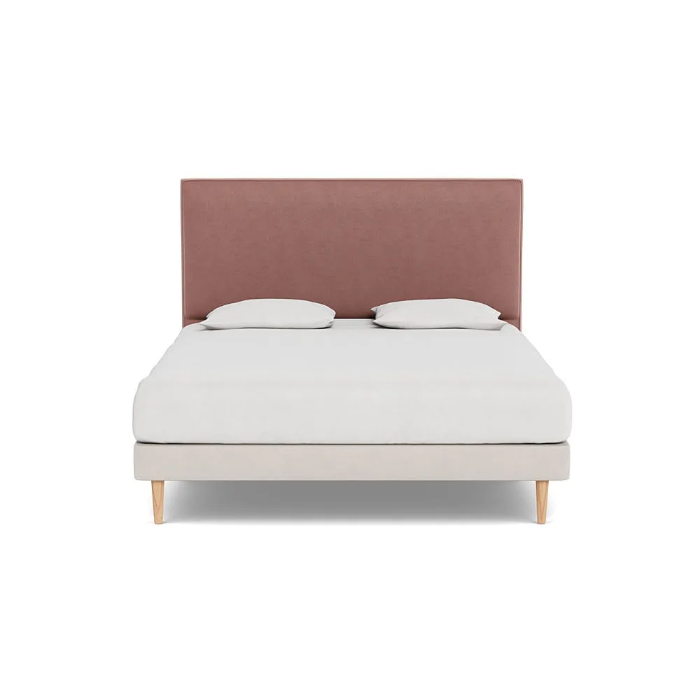 Heal's Newman Headboard (Lift Storage) Super King Smart Luxe Velvet Dusky Pink 1