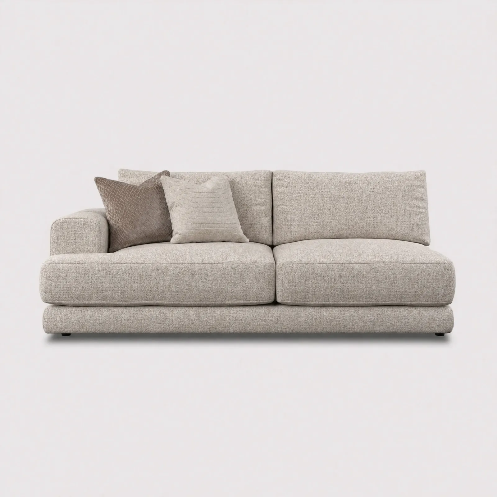 Lomax 1 Arm Large Sofa Lhf, Grey | Barker & Stonehouse 1