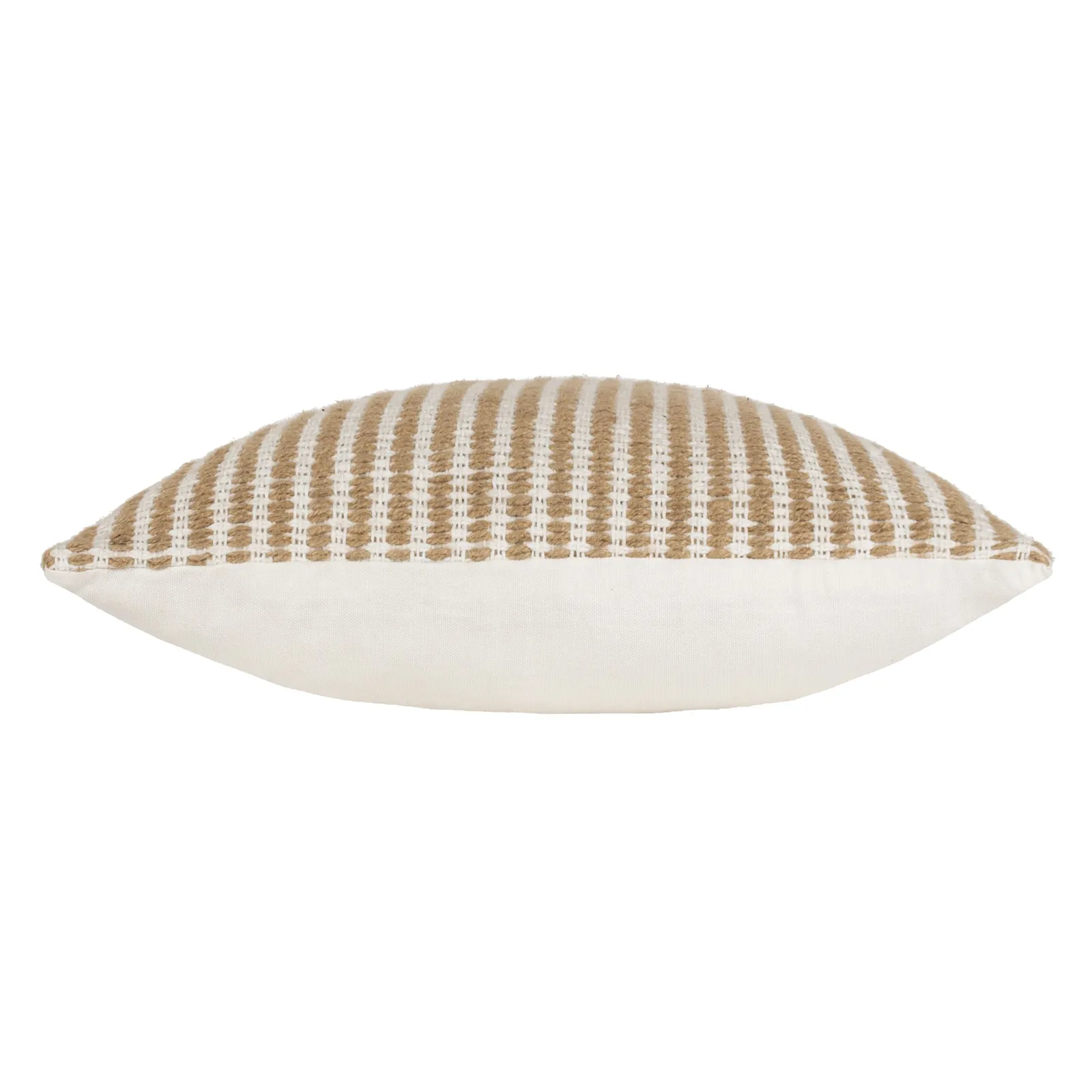 Yard Organik Stripe Jute Woven Cushion in Natural 4