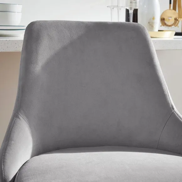 Ariana Bar Stool, Velvet 4