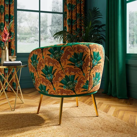 Bella Wild Cheetah Cocktail Chair 2
