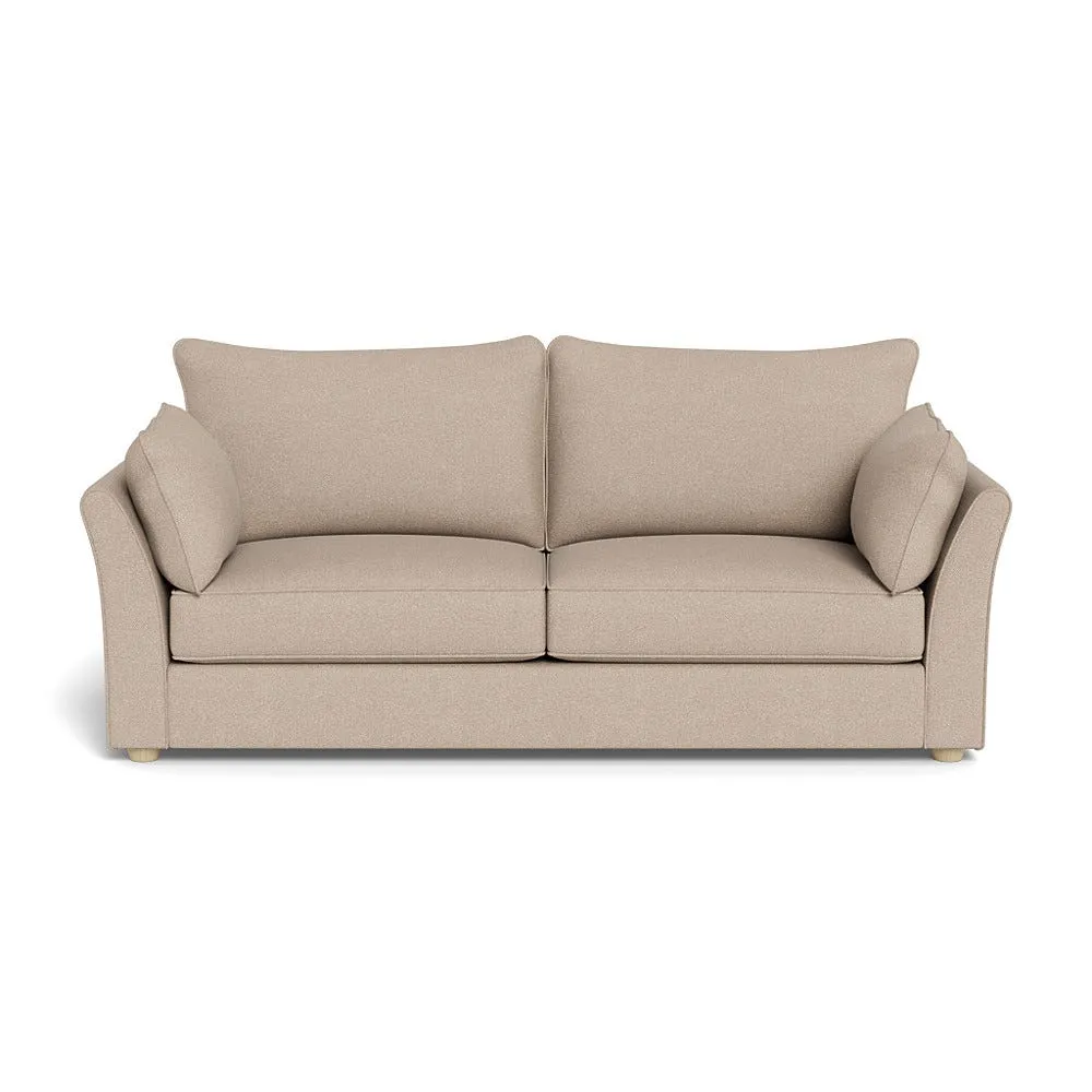 Heal's Tailor 4 Seater Sofa Boucle Tweed Pearl Natural Beech Feet 1
