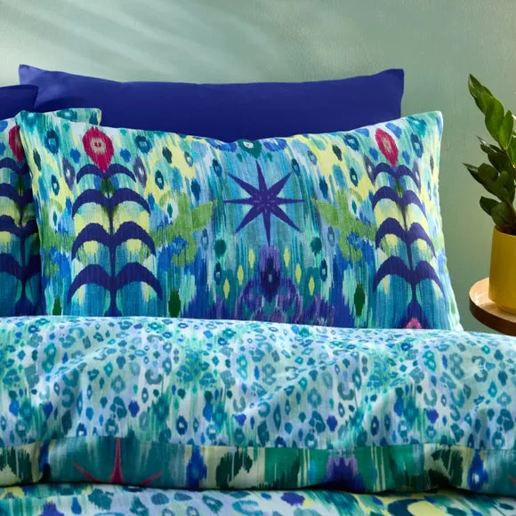 Matthew Williamson Ikat 100% Cotton Duvet Cover & Pillowcase Set 2