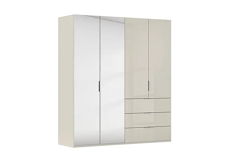 Formes 4 Door Bifold Combi Wardrobe with 2 Full-Height Mirror Doors