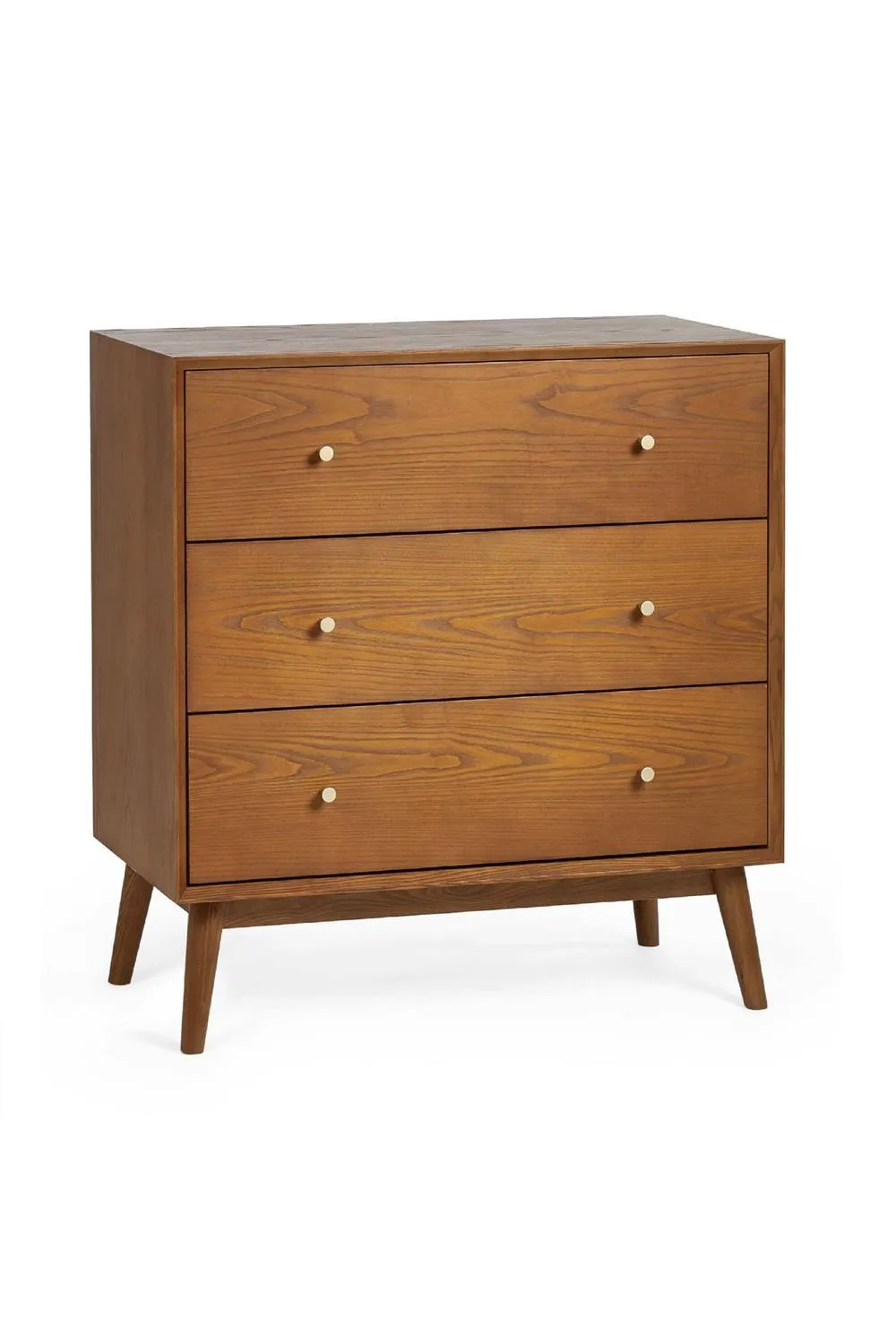 Julian Bowen Lowry 3 Drawer Chest in Brown 4