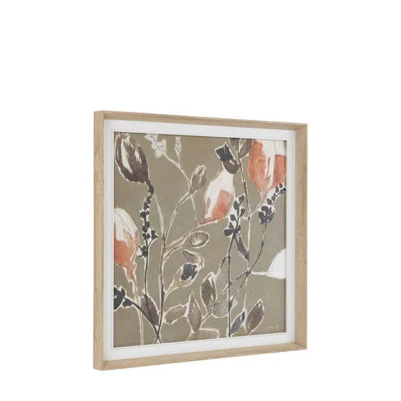 Cedar and Sage Soft Textured Greenery Framed Canvas 3